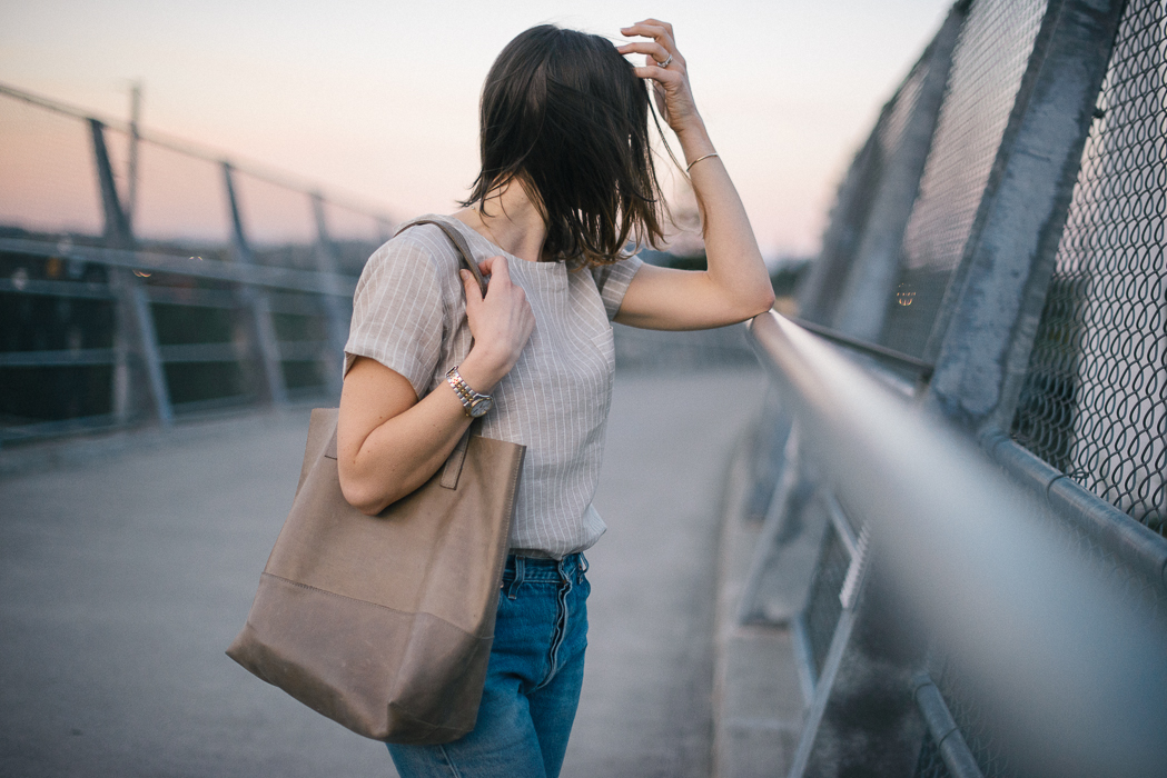 An Ethical Fall Outfit ft. ABLE Tote Bag and Tradlands Dress - Jeans and a  Teacup