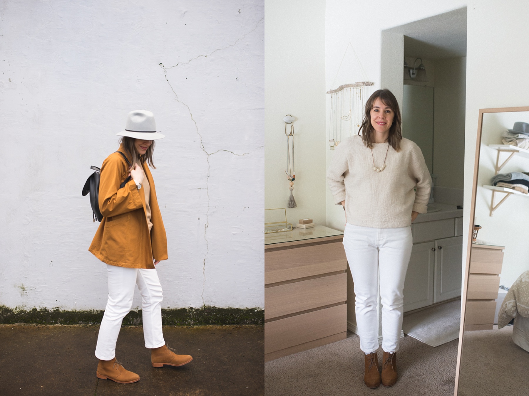 white pants in winter 2018