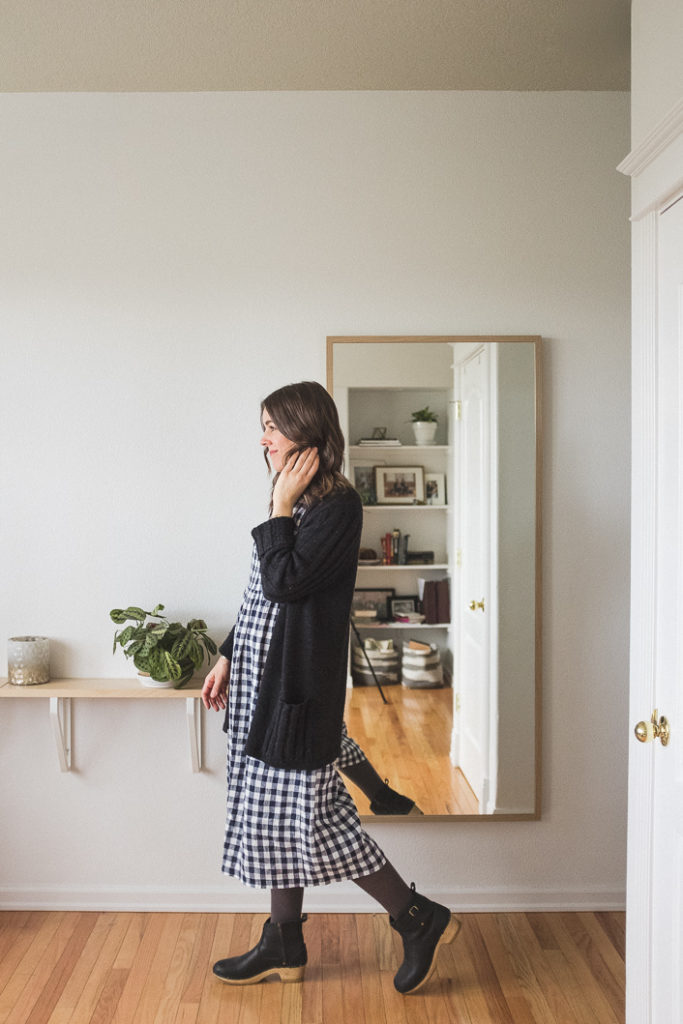 Pyne & Smith Linen Dress, No.6 Clog Boots