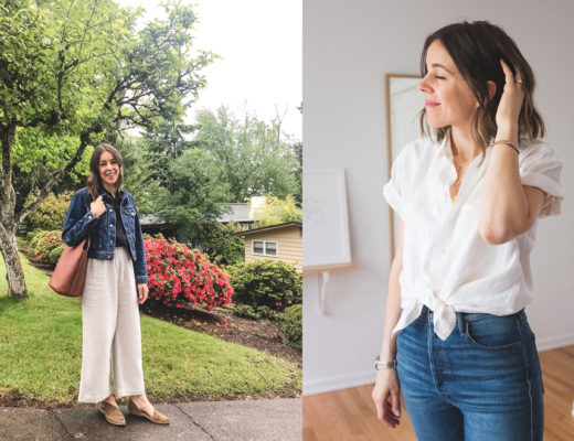 What I Wore: Wide Leg Style + A Touch of Spring - Seasons + Salt