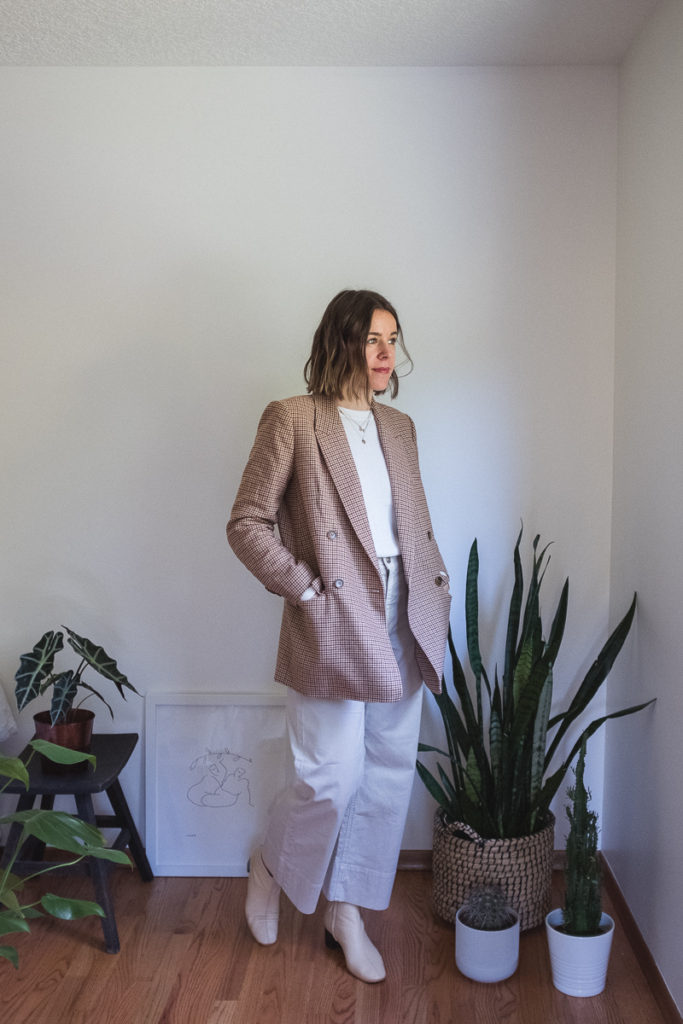 How to Style a Blazer, Everlane Double-Breasted Blazer