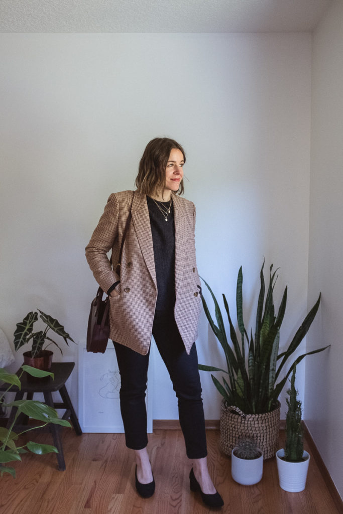 How to Style a Blazer, Everlane Double-Breasted Blazer