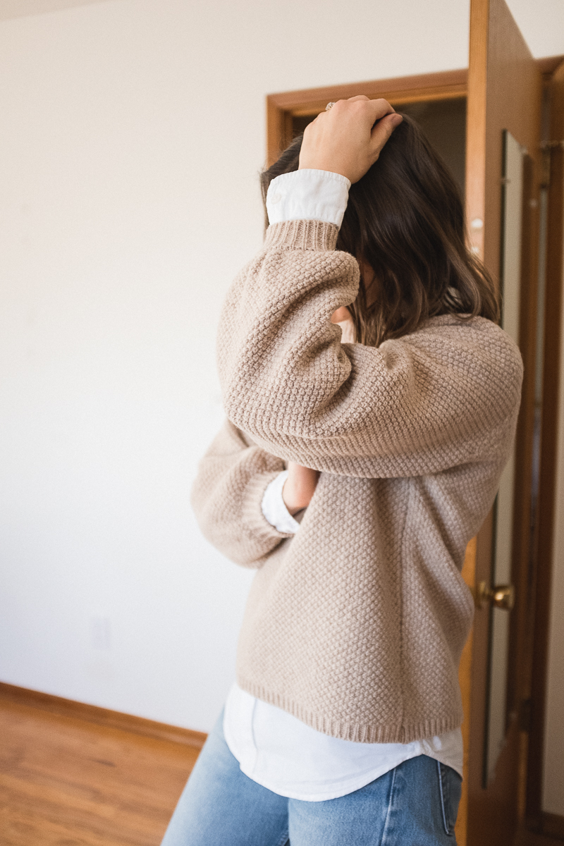 3 Ways to Style an Oversized Sweater - Seasons + Salt