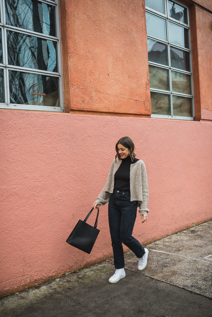 Snakeskin + Cardigan Outfit in the City - LIFE WITH JAZZ
