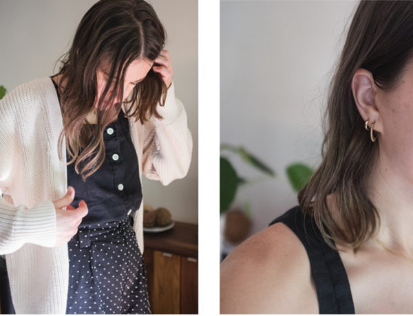 What I Wore: Monochrome, White Slides + a Rocking Brown Jumpsuit