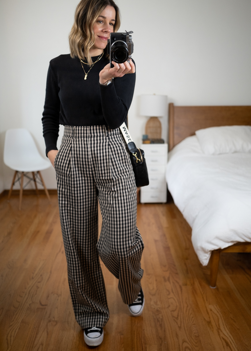 Big Pants + a Little Bit of Pattern Mixing - Seasons + Salt